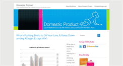 Desktop Screenshot of domesticproduct.net